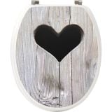 DESKA ZA WC ŠKOLJKO TENDANCE SIVA SRCE MDF INOX VIJAKI