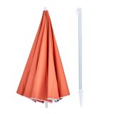 SENČNIK NATERIAL ZA PLAŽO VALI D200 ORANŽ. ALU, 160G