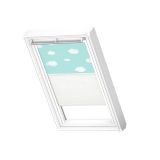 SENČILO ZA STREŠNO OKNO VELUX DFD FK04 4660S MODRA Z OBLAČKI/BELA