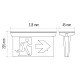 VARNOSTNA SVETILKA EMOS DIFUZOR ZA VARNOSTNO SV.