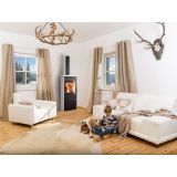 KAMINSKA PEČ HAAS+SOHN DK LAUSITZ EASY ČRNA/SIV KAMEN