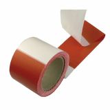 DODATEK CONMETALL OPOZORILNI TRAK 80MM100M RDEČE BELA