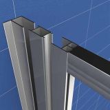 DODATEK ZA KABINO ZA PRH. KOLPA SAN K-30 SQ LINE SILVER H=190 ZA TKK, TKP, TV