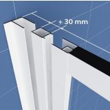 DODATEK ZA KABINO ZA PRH. KOLPA SAN K-30 SQ LINE BELI H=190 ZA TKK, TKP, TV