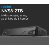 DODATEK ZA PAMETNI DOM REOLINK NVS8 SNEMALNA ENOTA ČRNA