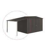 DODATKI ZA KOVINSKE HIŠKE BIOHORT 150X228 CM STRANSKA STREHA ZA EUROPA V 4/5