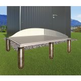 DODATKI ZA KOVINSKE HIŠKE BIOHORT 222X222 CM TEMELJ Z ZEMELJSKIMI VIJAKI E4