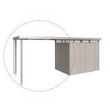 DODATKI ZA KOVINSKE HIŠKE BIOHORT STRANSKI NADSTREŠEK HIGHLINE H2 SREBRNA