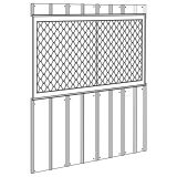 DODATKI ZA KOVINSKE HIŠKE GLOBEL KOMPLET OKEN 2 ANTRACIT 124 X 75 X 178 CM (WLPE)