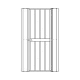 DODATKI ZA KOVINSKE HIŠKE GLOBEL KOMPLET VRAT 1 ANTRACIT 178 X 67 CM (HD178E)