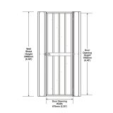 DODATKI ZA KOVINSKE HIŠKE GLOBEL KOMPLET VRAT 2 ANTRACIT 200 X 67 CM (HD2E)