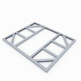 DODATKI ZA KOVINSKE HIŠKE GLOBEL TALNI OKVIR GLOBEL 6X5 D171 X Š144 CM (F65GAL)