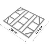 DODATKI ZA KOVINSKE HIŠKE GLOBEL TALNI OKVIR GLOBEL 8X6 D234 X Š175 CM (F86GAL)