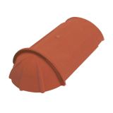 DODATKI ZA OPEČNO KRITINO TONDACH ZAČETNI GREBENSKI SLEME GLA 17 CM BEL-SIV-ANTIK