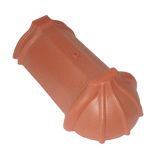 DODATKI ZA OPEČNO KRITINO TONDACH ZAČETNI GREBENSKI SLEME ZAREZNI 17 CM RDEČ