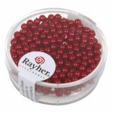 DODATKI, ORODJE ZA NAKIT RAYHER PERLE VOŠČENE, 3 MM RDEČE, 360 KOM.