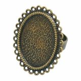 DODATKI, ORODJE ZA NAKIT RAYHER PRSTAN OSNOVA ANTIK BRONZ VINTAGE KK-B217-AB