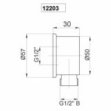 DODATNA OPREMA ZA PIPE UNITAS ZIDNI PRIKLJUČEK ZA GIBL. CEV PURE