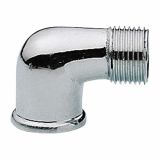 DODATNI DEL ZA ARMATURO VAFRA KOLENO 20 MM MS-KROM ZUNANJI-NOTRANJI NAVOJ