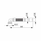 DODATNI DEL ZA VODOVOD LIV CEV GIBLJIVA S PRIKLJUČKOM IN MATICO