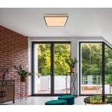 NADGRADNA STROP. SVETILKA DORO 36W ČRNA / LES WW KVADRATNA V.