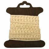 DROBNI ART.ZA USTVARJANJE RAYHER ČIPKASTA OBROBA 1 CM 3 M LORENA BEŽ