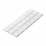 DRSNIK HETTICH DIY,SAMOLEPLJIV  30X30X2 MM, BEL SINTETIČNI FILC, V ZAVOJU JE 21 KOS