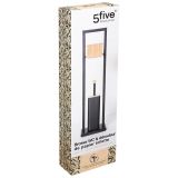 DRŽALA, STOJALA, KLJUKICE GEPARD NATUREO ČRNO STOJALO ZA WC PAPIR&ŠČETKO BAMBUS