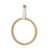 DRŽALA, STOJALA, KLJUKICE TENDANCE BAMBUS OBROČ ZA BRISAČE BEL TRAK IMITACIJA USNJA