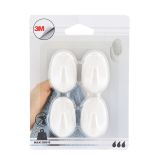 DRŽALA, STOJALA, KLJUKICE TENDANCE BELE KLJUKICE 4KOM PVC OVALNE 3M ZA ZALEPIT