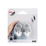 DRŽALA, STOJALA, KLJUKICE TENDANCE KROM ABS KLJUKICI 2KOM 3M ZA ZALEPIT