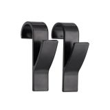 DRŽALA, STOJALA, KLJUKICE TENDANCE SET KLJUKIC ZA RADIATOR 2 KOM ČRNI PLASTIČNI