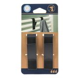 DRŽALA, STOJALA, KLJUKICE TENDANCE SET KLJUKIC ZA RADIATOR 2 KOM ČRNI PLASTIČNI