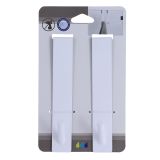 DRŽALA, STOJALA, KLJUKICE TENDANCE SET KOVINSKIH KLJUKIC 2 KOM BELE, ZA STENO/VRATA