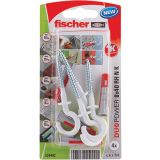 ZIDNI VLOŽEK Z VIJAKOM FISCHER DUOPOWER 8X40 RH N K NV VL. Z OKROGLIM KAVLJEM