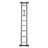 DVODELNA LESTEV 2X4 STOPNIC, TELESKOPSKA 0.9 M/3.4 M, ČRNA