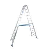 DVODELNA LESTEV KRAUSE STABILO 2X12 STOPNIC S KOLEŠČI 2.8M