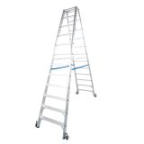 DVODELNA LESTEV KRAUSE STABILO 2X12 STOPNIC S KOLEŠČI 2.8M