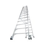 DVODELNA LESTEV KRAUSE STABILO 2X12 STOPNIC S KOLEŠČI 2.8M