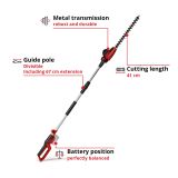 EINHELL  AKUMULATORSKE TELESKOPSKE ŠKARJE ZA ŽIVO MEJO GC-HH 18/45 LI T-SOLO