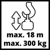 EL. DVIGALO Z ŽIČNO VRVJO EINHELL TC-EH 600 300KG / 18M VIŠINE