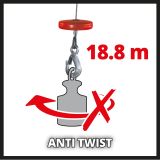EL. DVIGALO Z ŽIČNO VRVJO EINHELL TC-EH 1000 500KG / 18M VIŠINE
