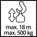 EL. DVIGALO Z ŽIČNO VRVJO EINHELL TC-EH 1000 500KG / 18M VIŠINE