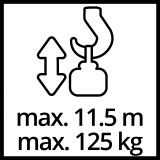 EL. DVIGALO Z ŽIČNO VRVJO EINHELL TC-EH 250 200KG / 5.7M VIŠINE