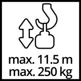 EL. DVIGALO Z ŽIČNO VRVJO EINHELL TC-EH 500 500KG / 5.7M VIŠINE