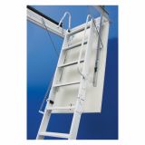 KOVINSKE PODSTREŠNE STOPNICE LOŽ METALPRES ELEGANT 70X120/270 CM BELE S KOVINSKIM OKVIRJEM