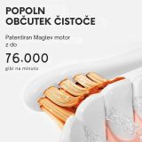 ELEKTRIČNA ZOBNA ŠČETKA OCLEAN FLOW S BELA, SONIČNI MOTOR