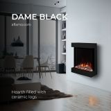 ELEKTRIČNI KAMIN AFLAMO DAME ČRN