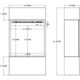 ELEKTRIČNI KAMIN AFLAMO MILOS 60 BEL