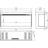ELEKTRIČNI KAMIN AFLAMO SUPERB 3D 120